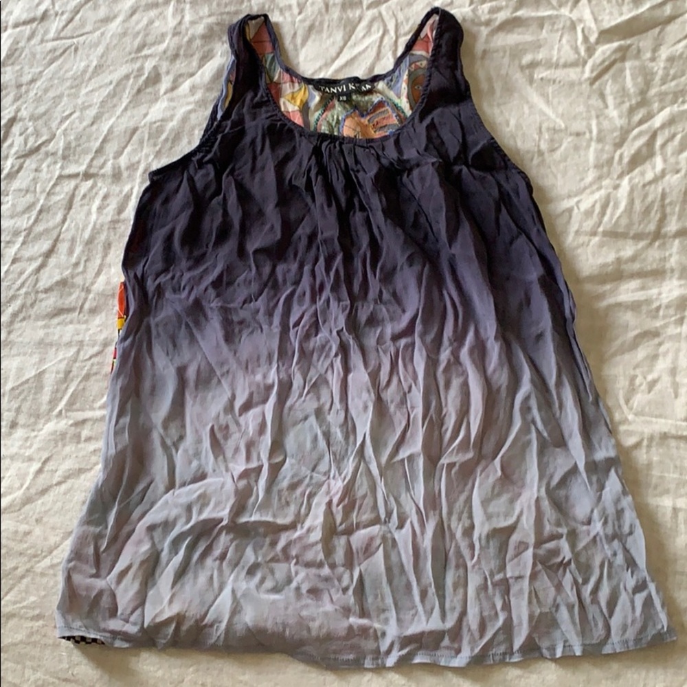 🖤Anthropologie Tanvi Kedia boho ombré tank top